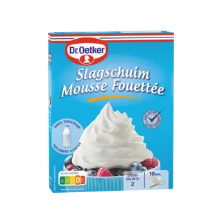 Mousse Fouettée de Dr. Oetker (Astuce : pour une préparation plus légère, utilisez 1 sachet)