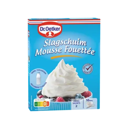 Mousse Fouettée de Dr. Oetker (Astuce : pour une préparation plus légère, utilisez 1 sachet)