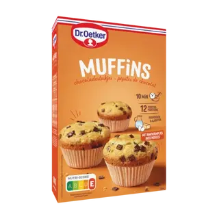 Muffins aux pépites de chocolat Dr. Oetker