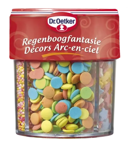 Décors Arc-en-ciel de Dr. Oetker et petits oeuf de Pâques, ...