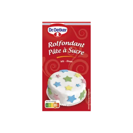 Dr. Oetker Rolfondant wit of eetbare oogjes