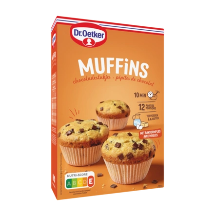 Muffins aux pépites de chocolat Dr. Oetker